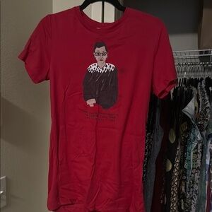 Red Ruth Bader Ginsburg Graphic T-Shirt